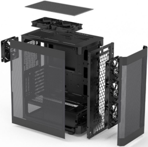  MidiTower Zalman I4 black (ATX, MESH, 2x3.5, 2x2.5, 1xUSB2.0, 2xUSB3.0, 6x120mm) (Zalman I4