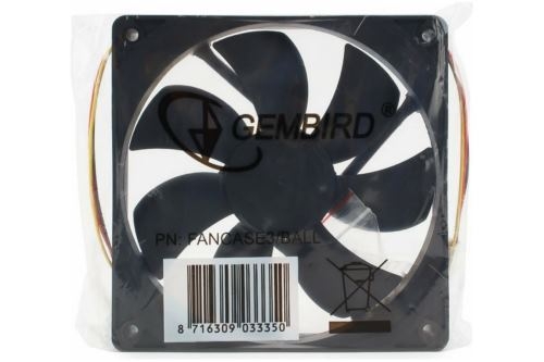    Gembird 120x120x25mm, ball,   3 pin FANCASE3/BALL