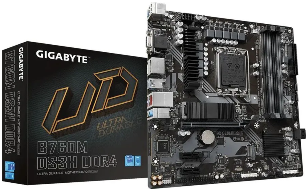   Gigabyte B760M DS3H DDR4 LGA1700