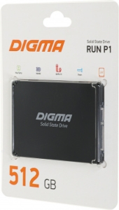  SSD Digma SATA III 512Gb DGSR2512GP13T Run P1 2.5