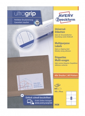  Avery Zweckform 3426 A4 105x70 8  /70/2/100./  . 