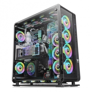  Thermaltake Core P8 TG Black CA-1Q2-00M1WN-00 Black/Wall Mount/SPCC/4mm Tempered Glass*3