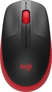  LOGITECH M190 Full-size wireless mouse - RED - 2.4GHZ - EMEA - M190