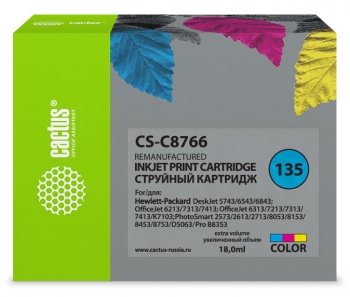   Cactus CS-C8766   135 HP DJ5743/6543/6843, OfficeJet 6213/7313/741