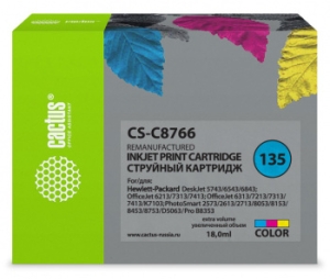   Cactus CS-C8766   135 HP DJ5743/6543/6843, OfficeJet 6213/7313/741