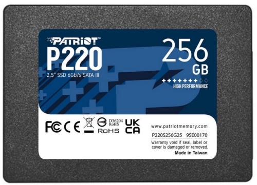  SSD Patriot P220 256GB, SATA 2.5