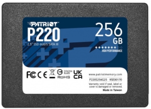  SSD Patriot P220 256GB, SATA 2.5, P220S256G25, 550/490, RET