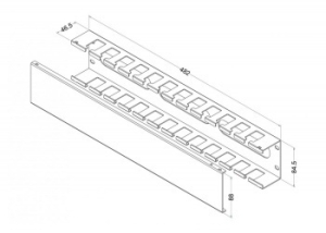   Hyperline CM-2U-MLF-COV 2U .:19 .:46.5