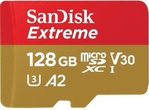   microSD 128GB SanDisk microSDXC Class 10 UHS-I A2 C10 V30 U3 Extreme 190MB/s