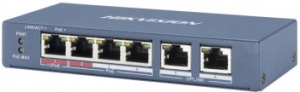  Hikvision DS-3E0106P-E/M 6x100Mb 4PoE+ 35W 
