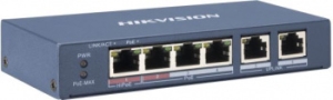  Hikvision DS-3E0106P-E/M 6x100Mb 4PoE+ 35W 