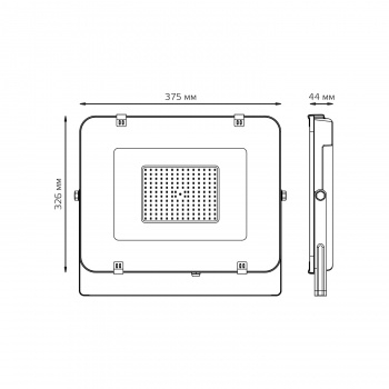  Gauss Elementary 150W 12800lm 6500 200-240V IP65  LED 1/4