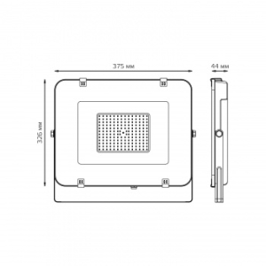  Gauss Elementary 150W 12800lm 6500 200-240V IP65  LED 1/4
