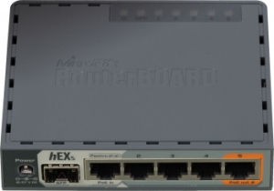 PoE- MikroTik  RB760iGS  2  (880 ), 5 1G RJ45, SFP, USB, MicroSD,  PoE (