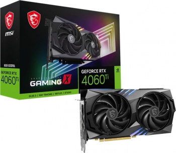 MSI RTX4060TI GAMING X 8G RTX 4060TI 8Gb 128bit GDDR6 2640/18000 HDMIx1 DPx3 HDCP Ret (60
