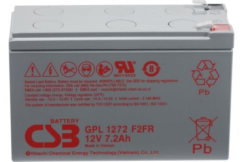  12V 7.2Ah CSB GPL1272 F2FR (GPL1272 F2FR) 