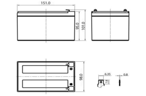  Delta DTM 1212 (12V, 12Ah)
