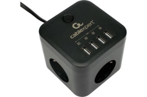   Cablexpert Cube CUBE-3-U4-B-1.5, 3, 10, 4USB, 1.5, . 4+, , 