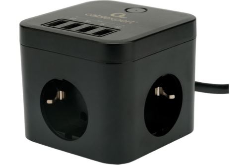   Cablexpert Cube CUBE-3-U4-B-1.5, 3, 10, 4USB, 1.5, . 4+, , 
