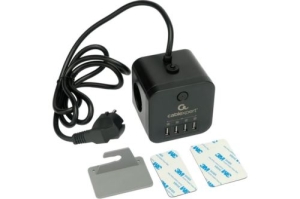   Cablexpert Cube CUBE-3-U4-B-1.5, 3, 10, 4USB, 1.5, . 4+, , 