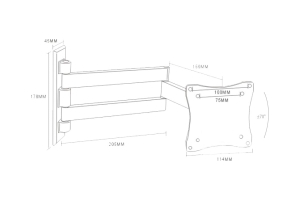     - Arm Media LCD-7101 Silver