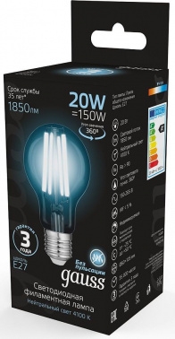   Gauss Filament 20 .:E27  220B .... (.:10)