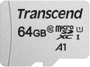   microSD 64GB Transcend microSDXC Class 10 UHS-I U1, ( ), TLC
