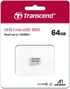   microSD 64GB Transcend microSDXC Class 10 UHS-I U1, ( ), TLC