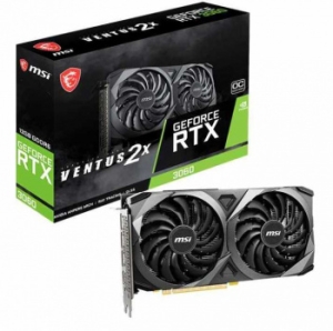  MSI RTX3060 VENTUS 2X 12G OC GDDR6 1680/15000 HDMIx1 DPx3 HDCP