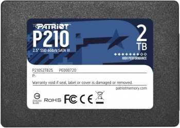  SSD Patriot P210 2TB, SATA 2.5, P210S2TB25, 520/430, RET