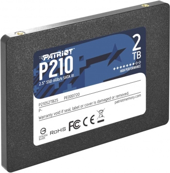  SSD Patriot P210 2TB, SATA 2.5, P210S2TB25, 520/430, RET