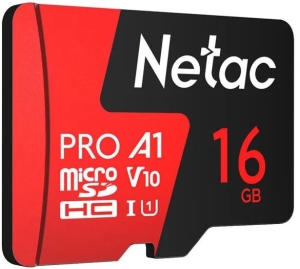 - NeTac   Netac MicroSD P500 Extreme Pro 16GB, Retail version card only