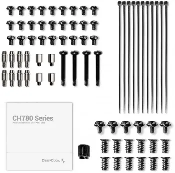  MidiTower Deepcool CH780 black (ATX,  , ARGB, 4xUSB3.2 Type-A + USB3.2 Type-C) (R-CH780-