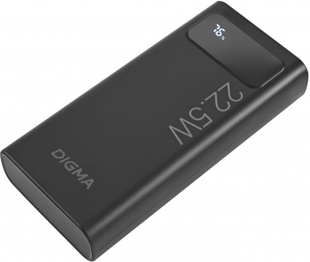   Digma DGPF20A 20000mAh QC3.0/PD3.0 22.5W 3A 2xUSB-A/USB-C  (DGPF20A22PBK