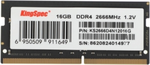   DDR4 16Gb 2666MHz Kingspec KS2666D4N12016G RTL SO-DIMM 204-pin 1.35