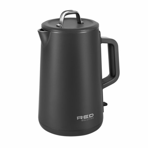 Чайник электрический Red Solution АМ102 1.5л. 1800Вт серый корпус: нерж.сталь/пластик
