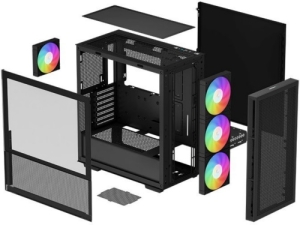   DeepCool CH560 Black (R-CH560-BKAPE4-G-1) (ATX,  , 2USB,  )