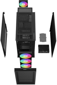   DeepCool CH560 Black (R-CH560-BKAPE4-G-1) (ATX,  , 2USB,  )
