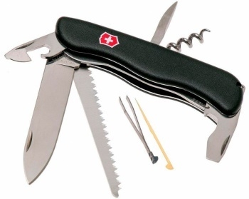 Нож перочинный Victorinox Forester (0.8363.3) 111мм 12функций черный карт.коробка