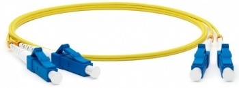 Кабель Патч-корд Lanmaster TWT-2LC-2LC/SU-2.0 2x9/125 OS1/OS2 LC дуплекс-LC дуплекс 2м LSZH оранжевы