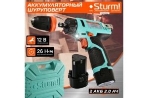   Sturm CD3212SC   { 12, Li-Ion, 2 , 2 , 2,0 , . 1,  
