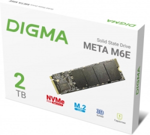  SSD Digma PCIe 4.0 x4 2TB DGSM4002TM6ET Meta M6E M.2 2280