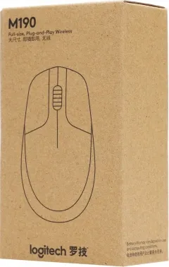  USB OPTICAL WRL M190 GREY 910-005924 LOGITECH