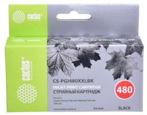   Cactus CS-PGI480XXLBK  (24.4)  Canon Pixma TR7540/TR8540/TS6140/TS8140