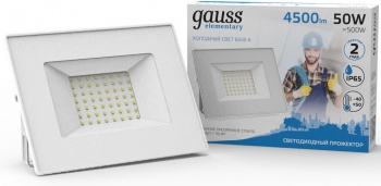   GAUSS 613120350  Gauss Elementary 50W 3510lm IP65 6500 