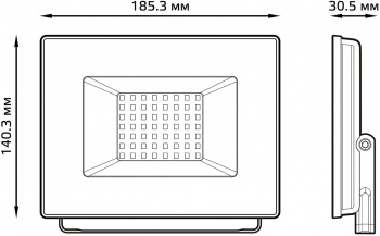   GAUSS 613120350  Gauss Elementary 50W 3510lm IP65 6500 