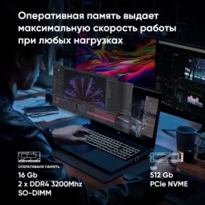  IRU  15ALC Core i5 12500H 16Gb SSD512Gb NVIDIA GeForce RTX 3060 6Gb 15.6 IPS FHD (192