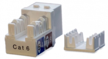  Keystone Jack Hyperline KJ9-8P8C-C6-90-WH RJ-45(8P8C),  6, 