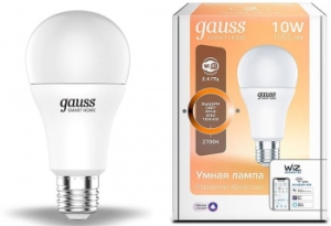   Gauss Smart Home DIM E27 A60 10  2700 1/10/40