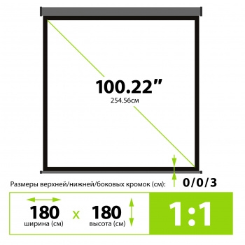  Cactus 180x180 Wallscreen CS-PSW-180X180-SG 1:1 -  